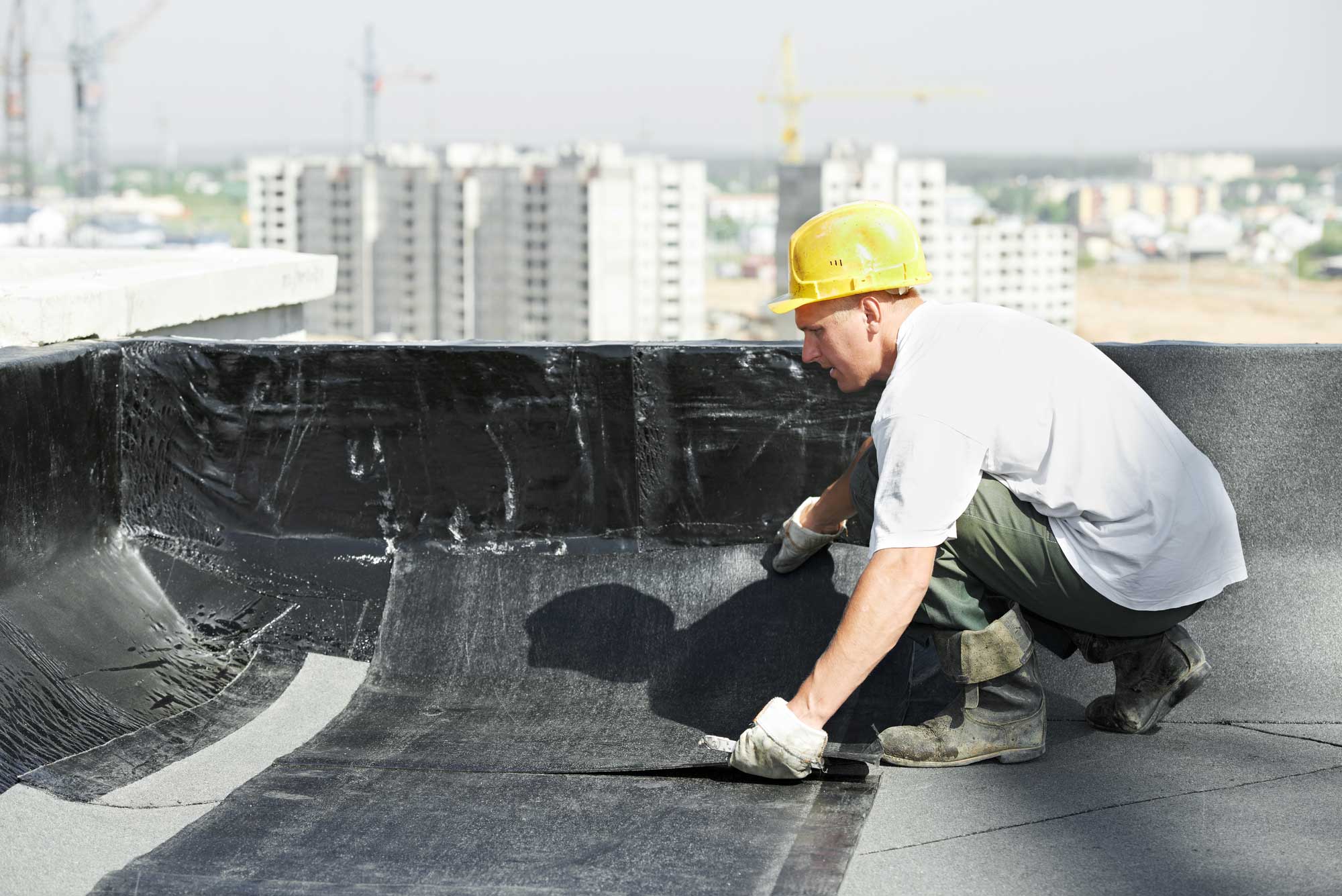 commercial roof damage, commercial roof repair, Portage