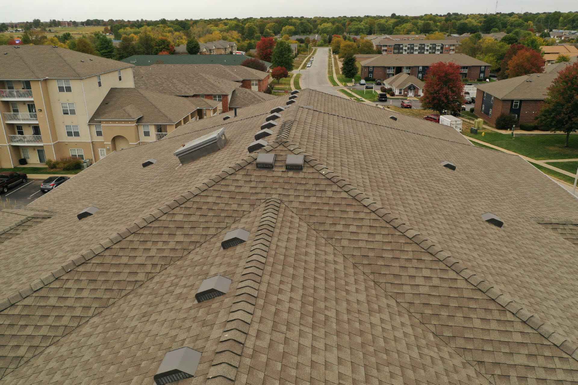 roof with ventilation