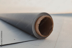 rubber roof close view